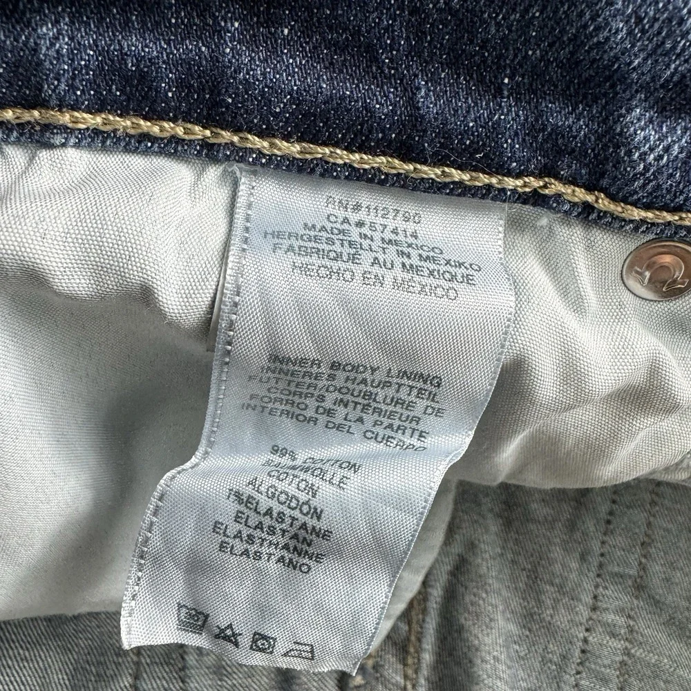 True Religion Geno Relaxed Slim Mens Denim Shorts Blue Size 40